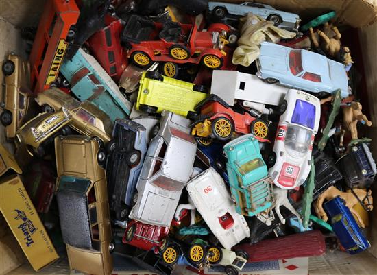 Assorted diecast toys, mostly Dinky and Corgi